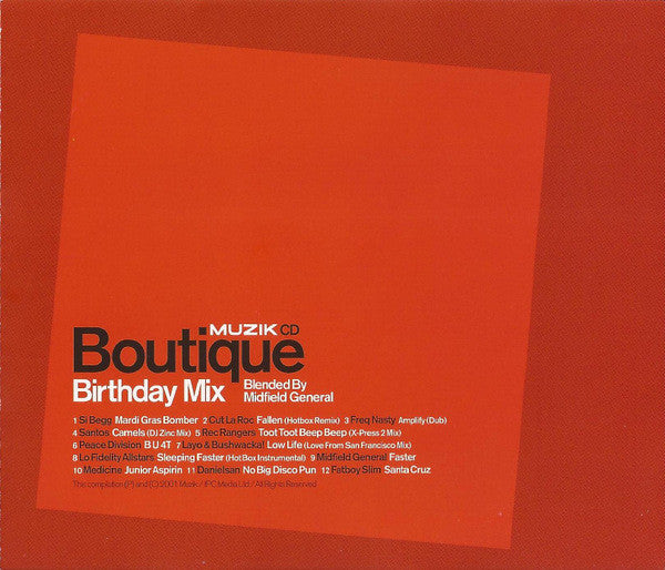 Midfield General  –  Boutique Birthday Mix