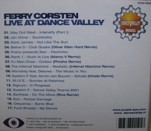 Ferry Corsten  –  Live At Dance Valley 2001