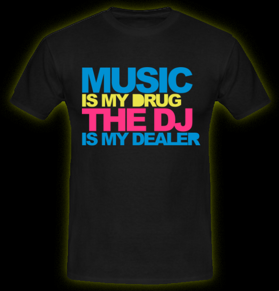 Music Is My Drug - Men's T-Shirt