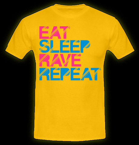 Eat Sleep Rave Repeat - Men's T-Shirt