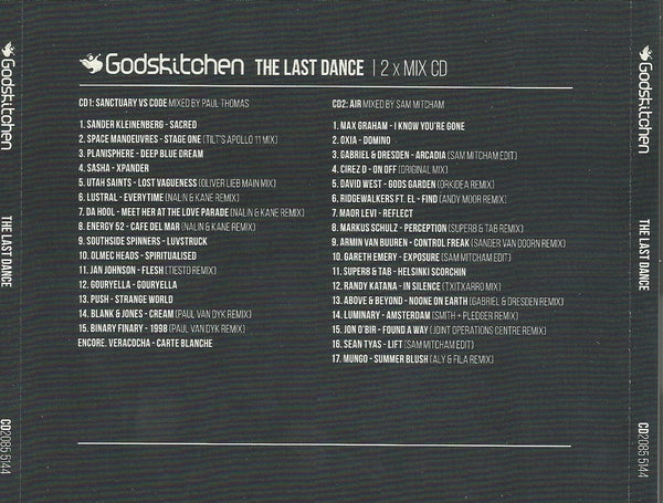 Godskitchen: The Last Dance - Mixed By Same Mitcham & Paul Thomas