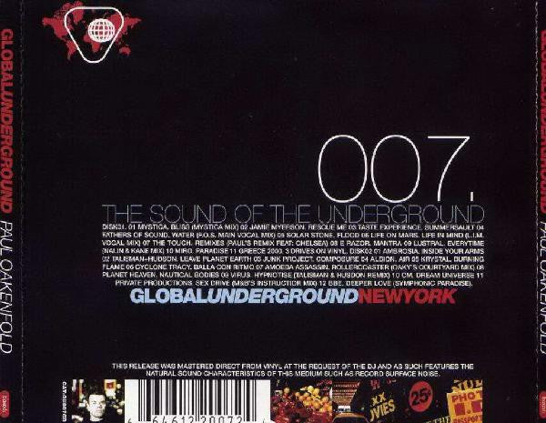 Paul Oakenfold  ‎–  Global Underground 007: New York