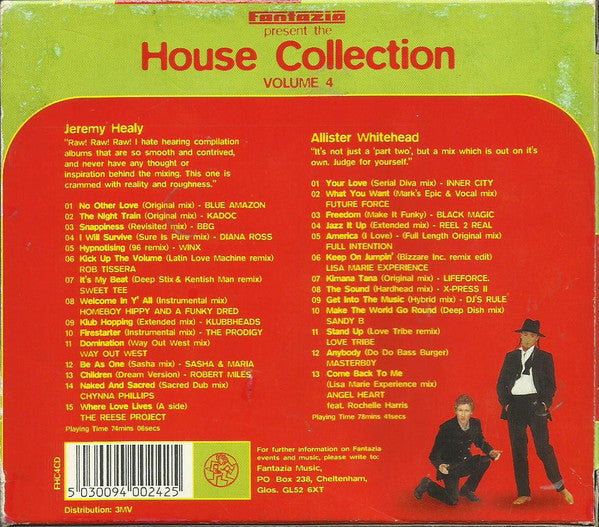 Fantazia - House Collection, Vol. 4 (1996) Jeremy Healy & Allister Whitehead